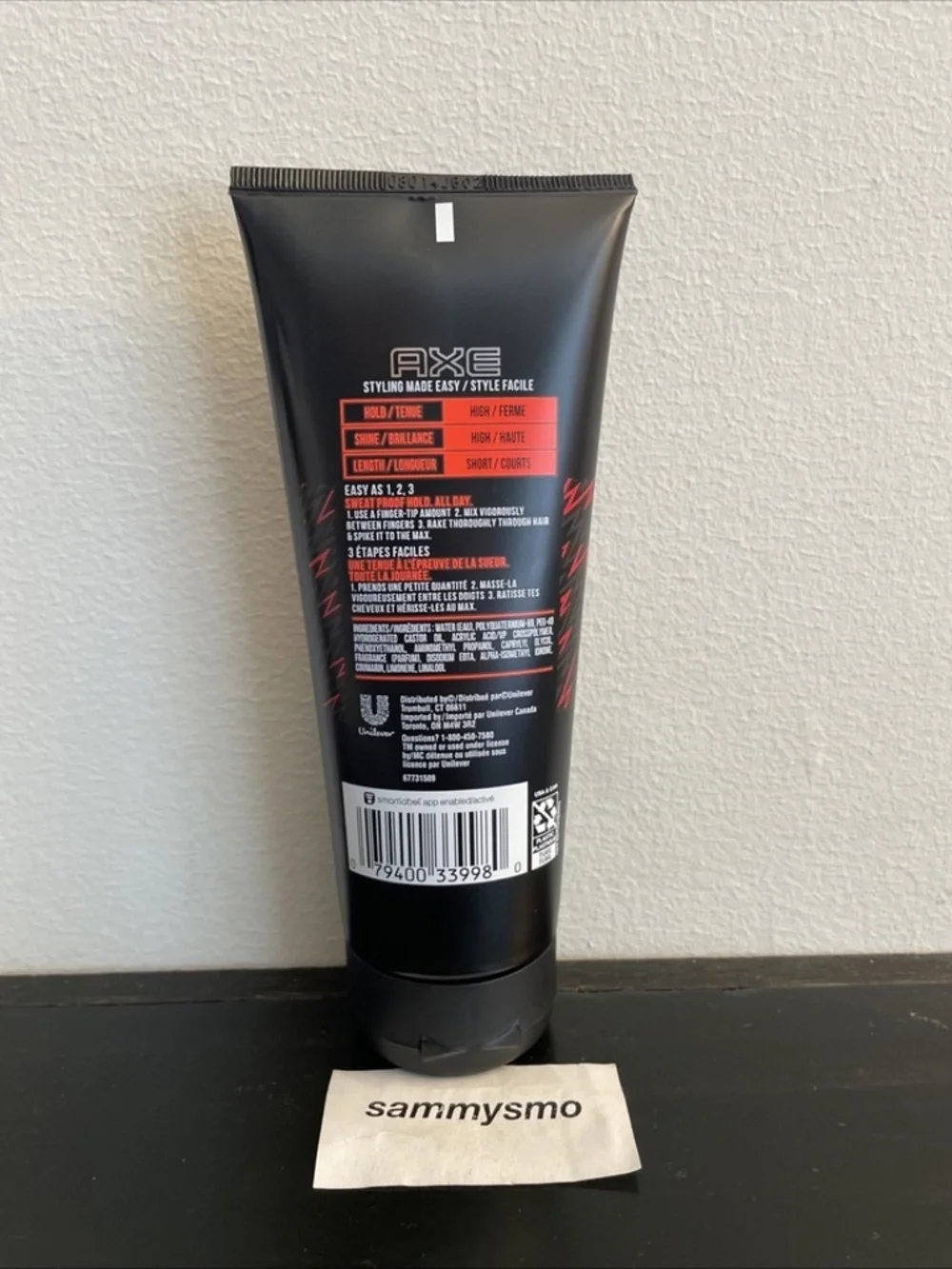 Axe Styling Extreme Hold Hair Gel, high hold, high shine 6oz. discontinued
